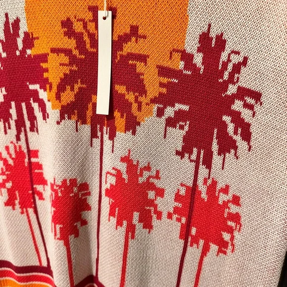 Trina Turk Orange and Pink Knit Top - Picture 3 of 10